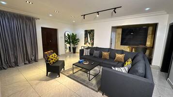 Economy Apartment, Balcony, City View | Living area