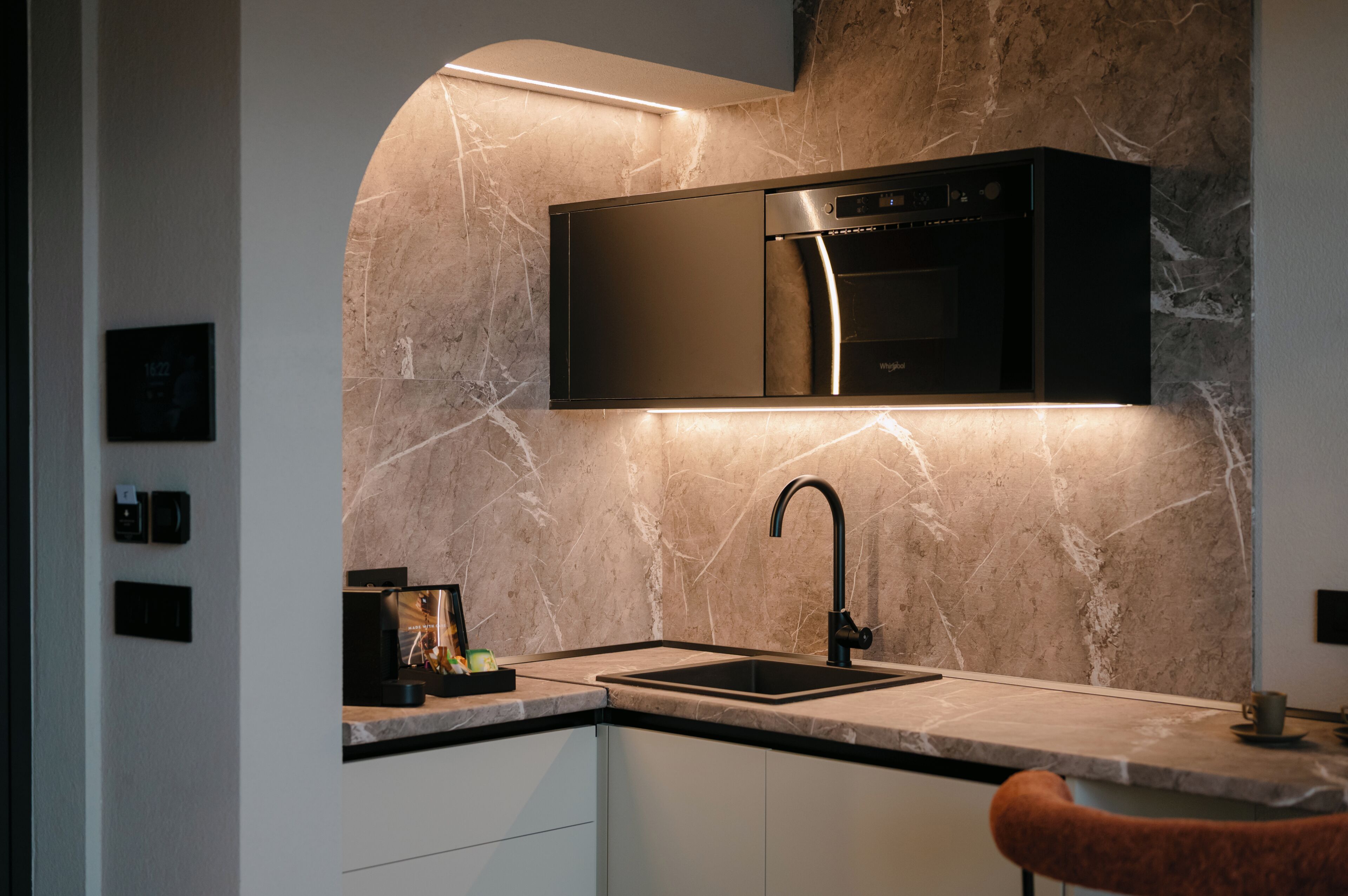 Premium Villa | Private kitchen | Fridge, espresso maker