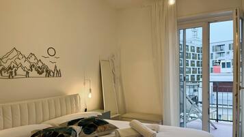 Appartement, balkon, uitzicht op stad