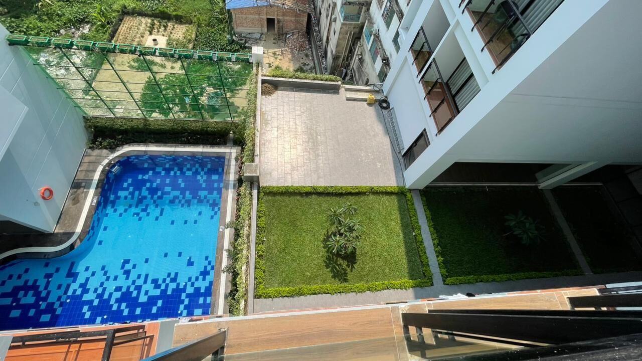 프리미어 더블룸 또는 트윈룸, 발코니 | 수영장