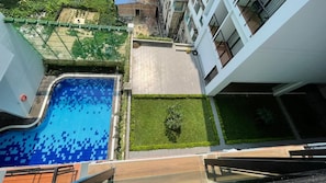 Habitación Premier con 1 cama doble o 2 individuales, balcón | Piscina