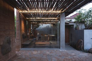 Villa, Balcony, Garden View | Terrace/patio - Flintstone (Kodiga Timmanapalli)