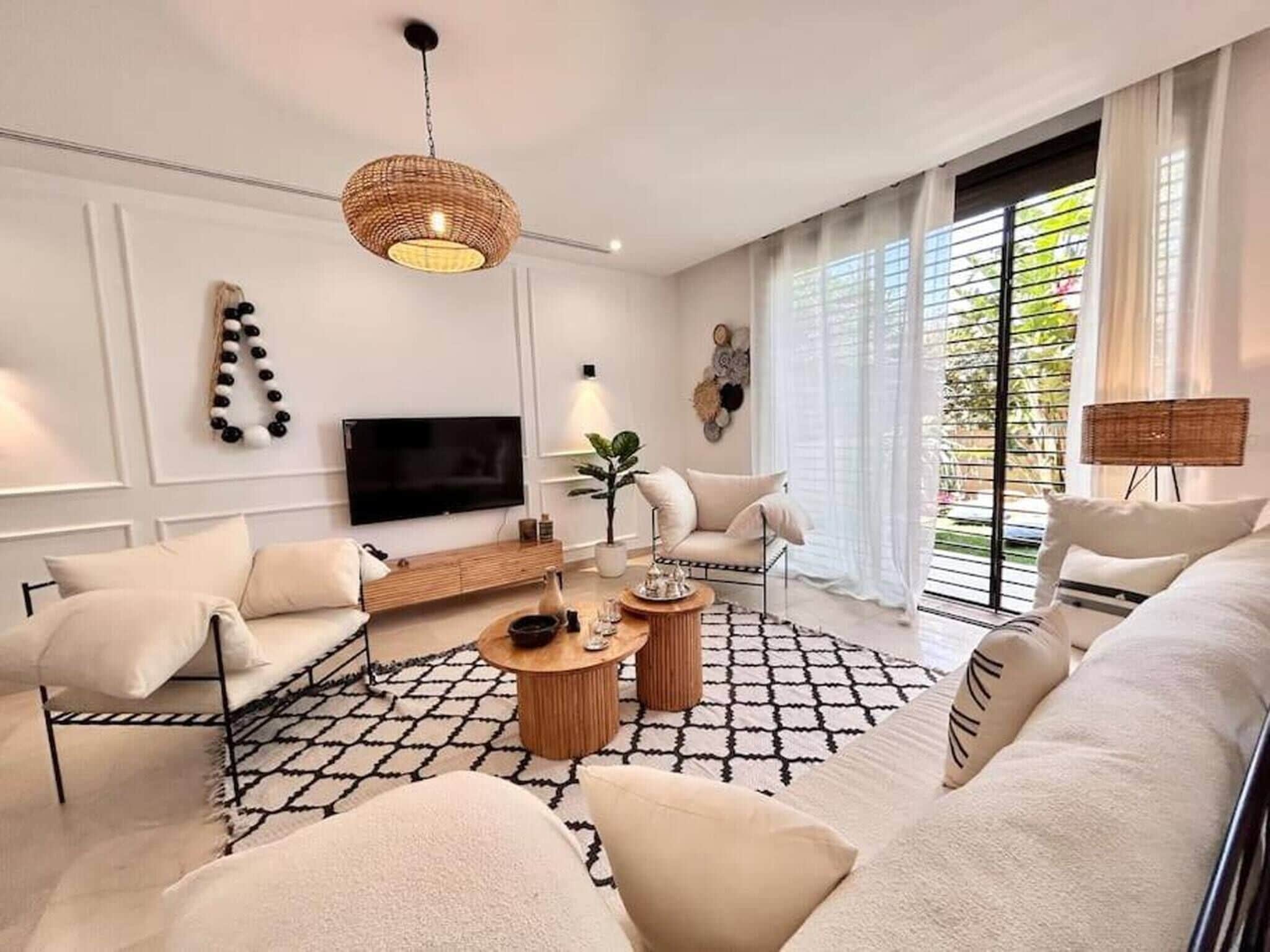 Villa, 3 camere da letto, piscina privata, vista giardino | Area soggiorno