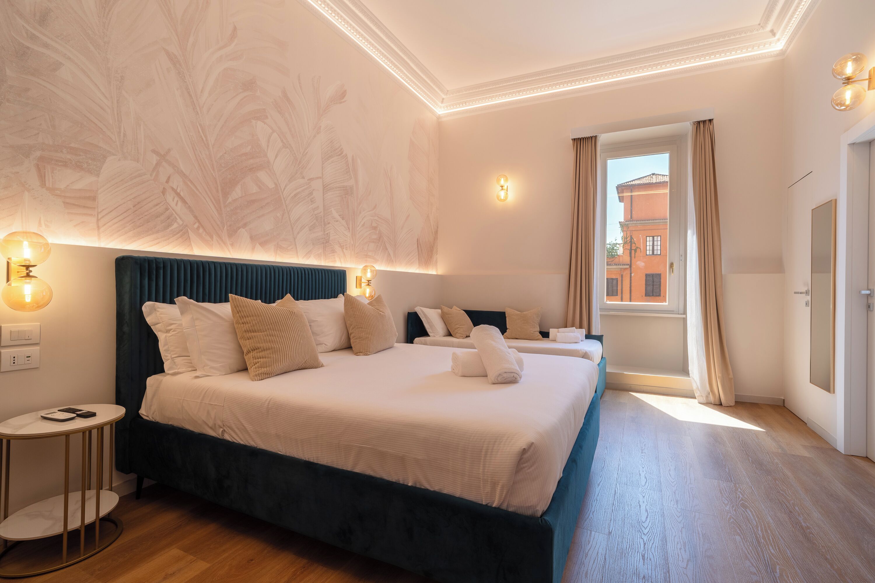 Junior Triple Room, City View | Minibar, in-room safe, desk, blackout drapes