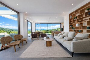 Living area - Roger Estate, a beautiful new villa in the Kassiopi area (Kassiopi)