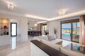Smart TV - Acro Villa | 3 Bedrooms, 2 Bathrooms (Rhodes)