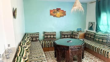 Familienapartment, Terrasse, Stadtblick | Innenbereich