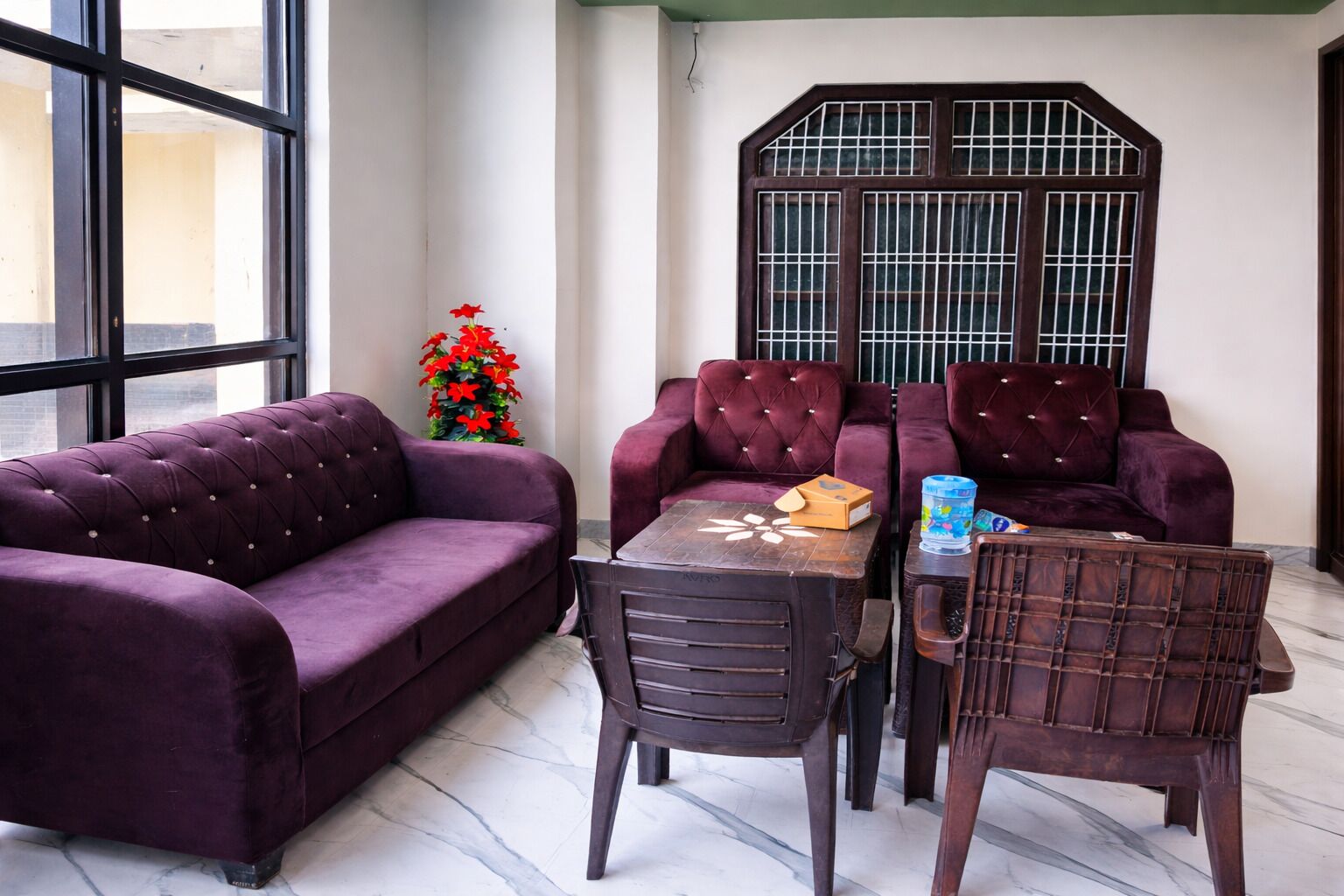 Sala de estar en el lobby