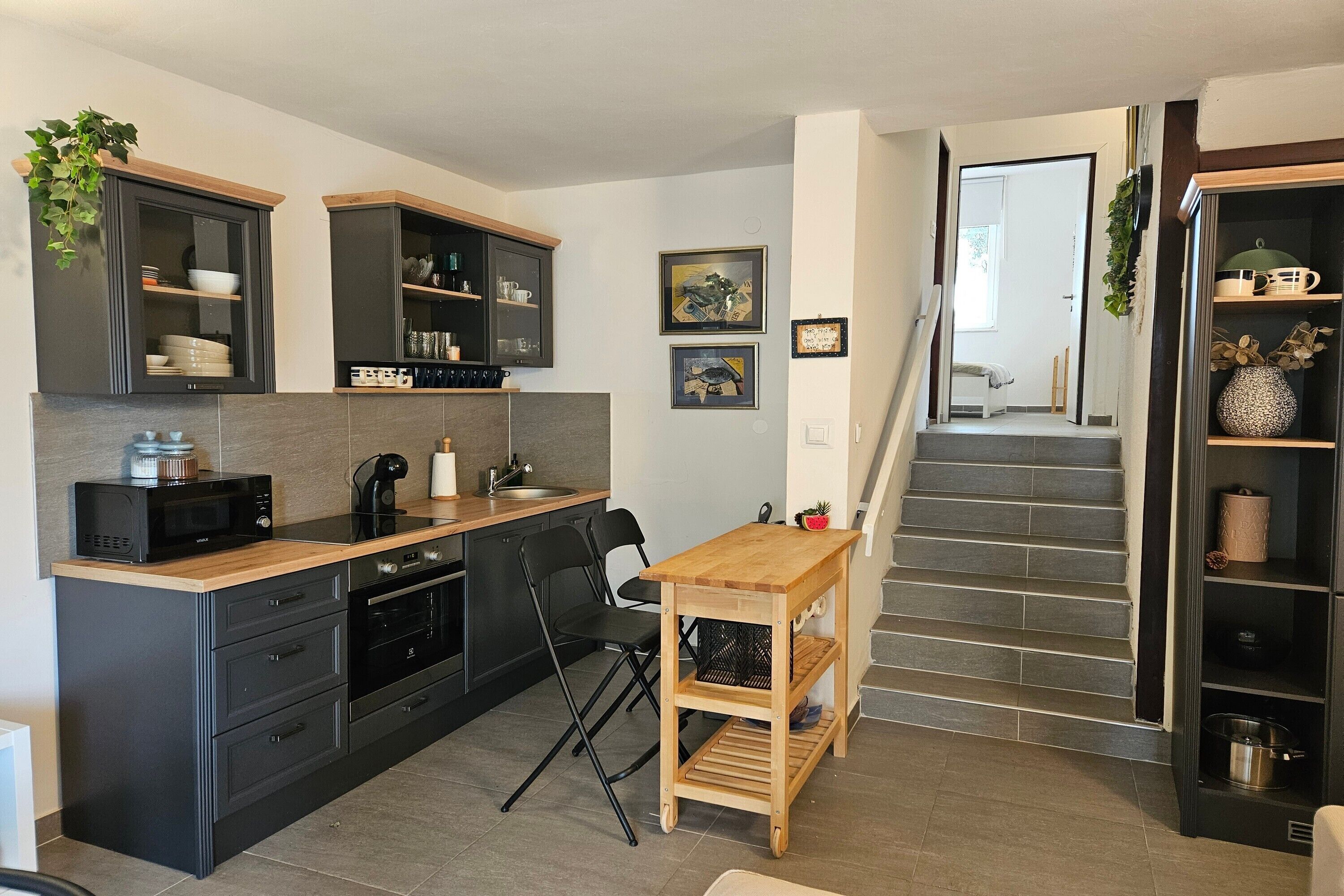 Family Apartment, Multiple Bedrooms, Mountainside (Punta Debij Apartment Andrea) | Private kitchen | Fridge, microwave, oven, stovetop