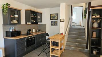Family Apartment, Multiple Bedrooms, Mountainside (Punta Debij Apartment Andrea) | Private kitchen | Fridge, microwave, oven, stovetop