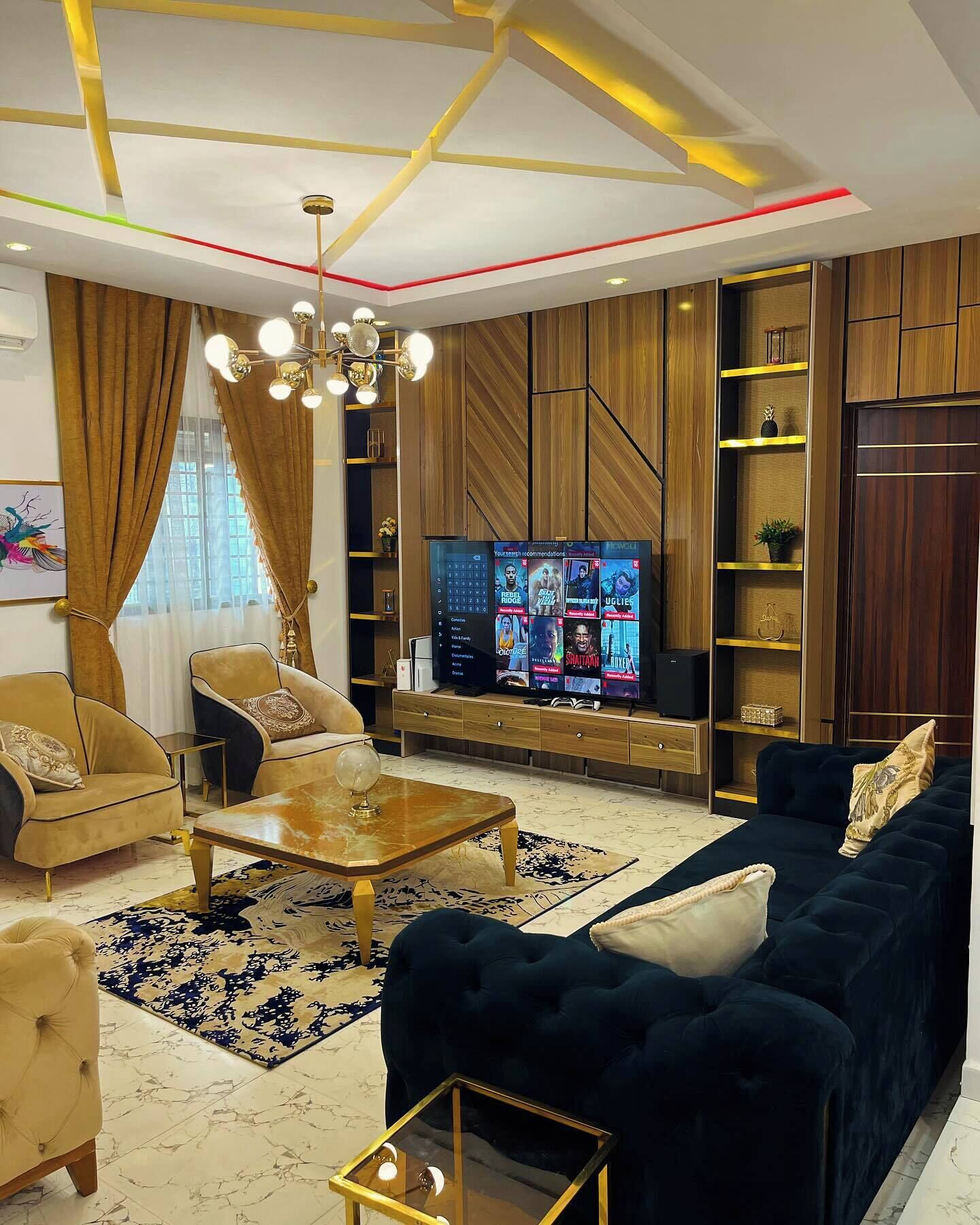 Deluxe Apartment, Balcony, City View | Living area