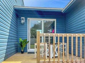 屋外ダイニングエリア