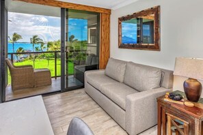 Smart TV, DVD player - Kihei Surfside #512 Oceanfront Condo W/ Stunning Views-Relaxing Coastal Comfort (Kihei, Maui)