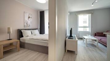 Departamento, balcón | Tabla de planchar con plancha y wifi gratis