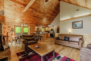 Signature Townhome, 4 Bedrooms, Hot Tub | Living room - Porchside Pines (Pigeon Forge)