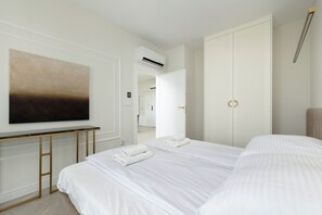 2 dormitorios, tabla de planchar con plancha, wifi gratis y ropa de cama
