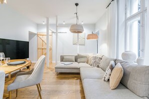 Apartment, 2 Bedrooms, Patio | Living area - Imperial Apartments - Skandynawski (Sopot)