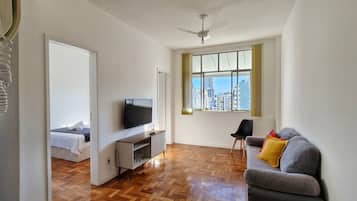 Basic Apartment | Living area | 32-inch Smart TV with digital channels, streaming services