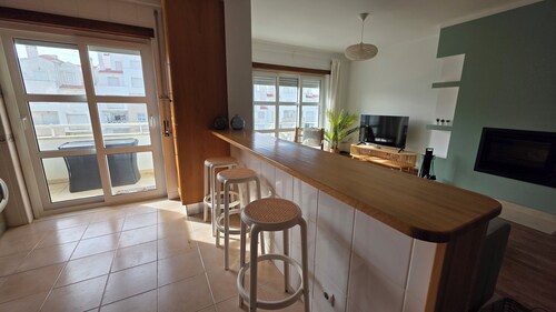 2-bedroom apartment by the beach.