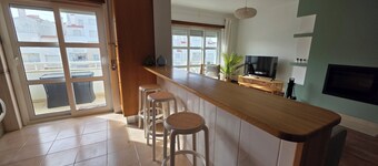 2-bedroom apartment by the beach.