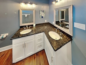 Bathroom - Fin & Feather | Spacious Port A Home, Steps to Sand (Port Aransas)