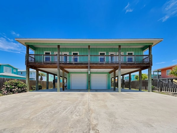 Exterior - Fin & Feather | Spacious Port A Home, Steps to Sand (Port Aransas)