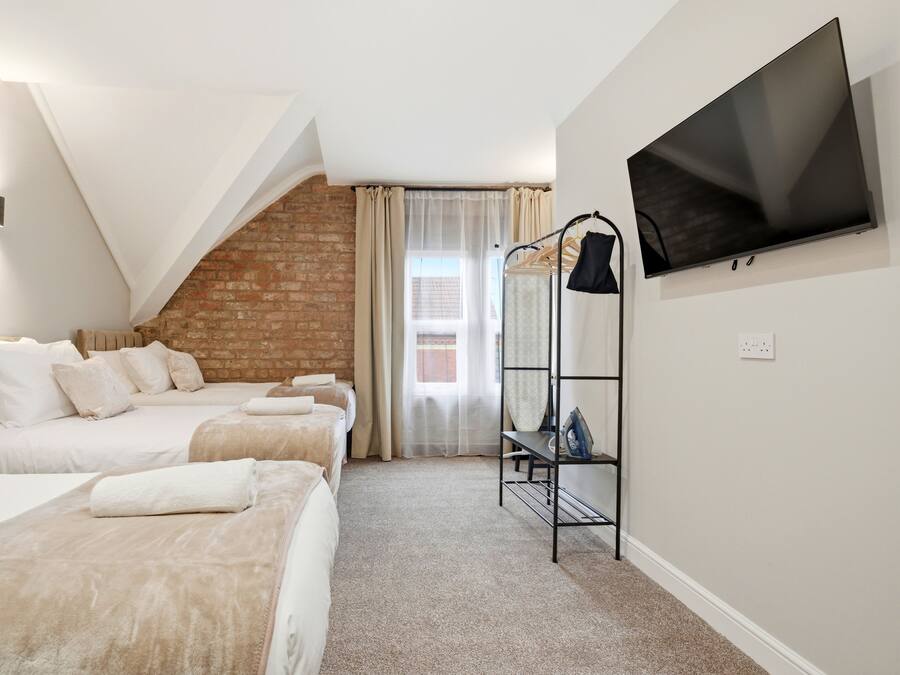 Driepersoonskamer, 3 eenpersoonsbedden, niet-roken, privébadkamer