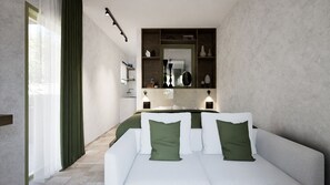 Superior Balcony Sea View Room - Double Bed | In-room safe, free WiFi - Phi Aegina (Aegina)