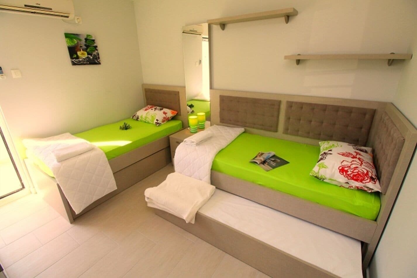 Leilighet, balkong, sjøutsikt