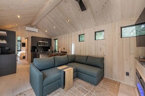 Living area - Modern 1-bedroom cabin at Black Prong Resort (Bronson)