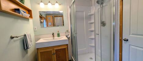 Towels, soap, toilet paper
