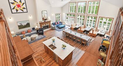 NEW Estate-Sized Farmhouse | 11 Bed/11.5 Bath | Indoor Pool, Gym | Elevator