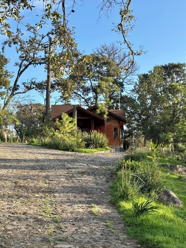 Cozy log cabin, ideal to unwind with family or friends.