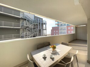 Apartment, 2 Schlafzimmer, Balkon | Balkon