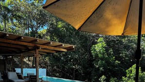 Terrace/patio - Jungle Canopy Bungalow at Taru Rentals (Montezuma)