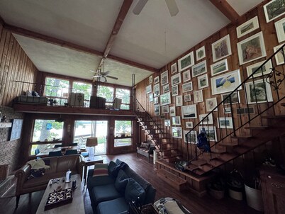 Clean, Rustic  4-bedroom cabin nestled in the woods in Sackets Harbor