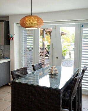 Dining - Cozy Home with Pool, Minutes from Combate Beach (Boquerón)