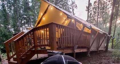 Canvas Glamping Tent On 18 Acres Near State Parks, Trails, and Waterfalls