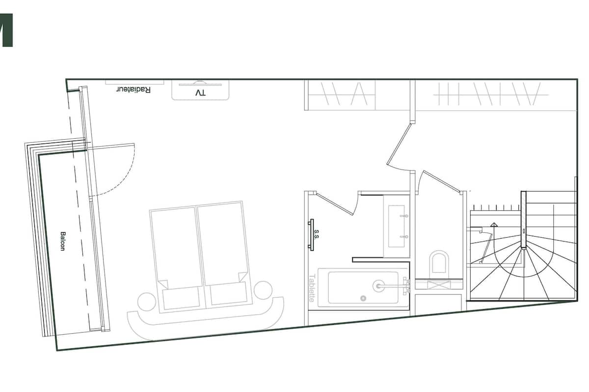 2-Bedroom Premium | Safe på rommet, blendingsgardiner, lydisolert og wi-fi (inkludert)