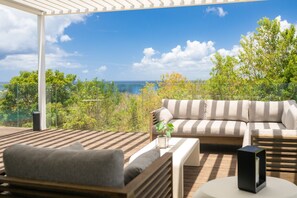 Living area - Amara 4 - Luxury villa with sea view (Les Trois-Îlets)