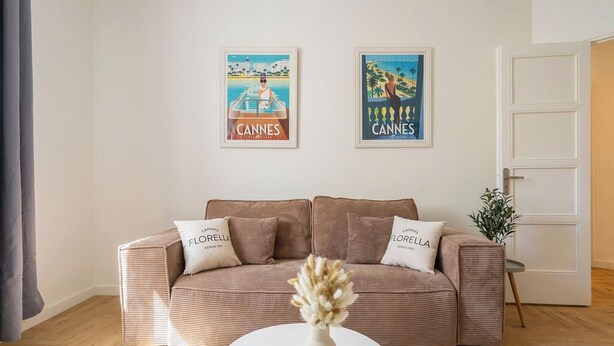 Living area - Le Doux Séjour confort moderne en centre au calme (Cannes)