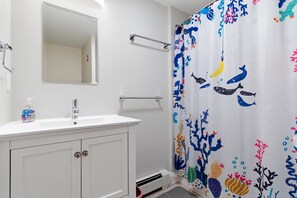 Shower, hair dryer