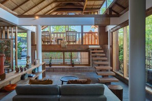 Biệt thự Deluxe, quang cảnh vườn | Bộ đồ giường cao cấp, két bảo mật tại phòng 