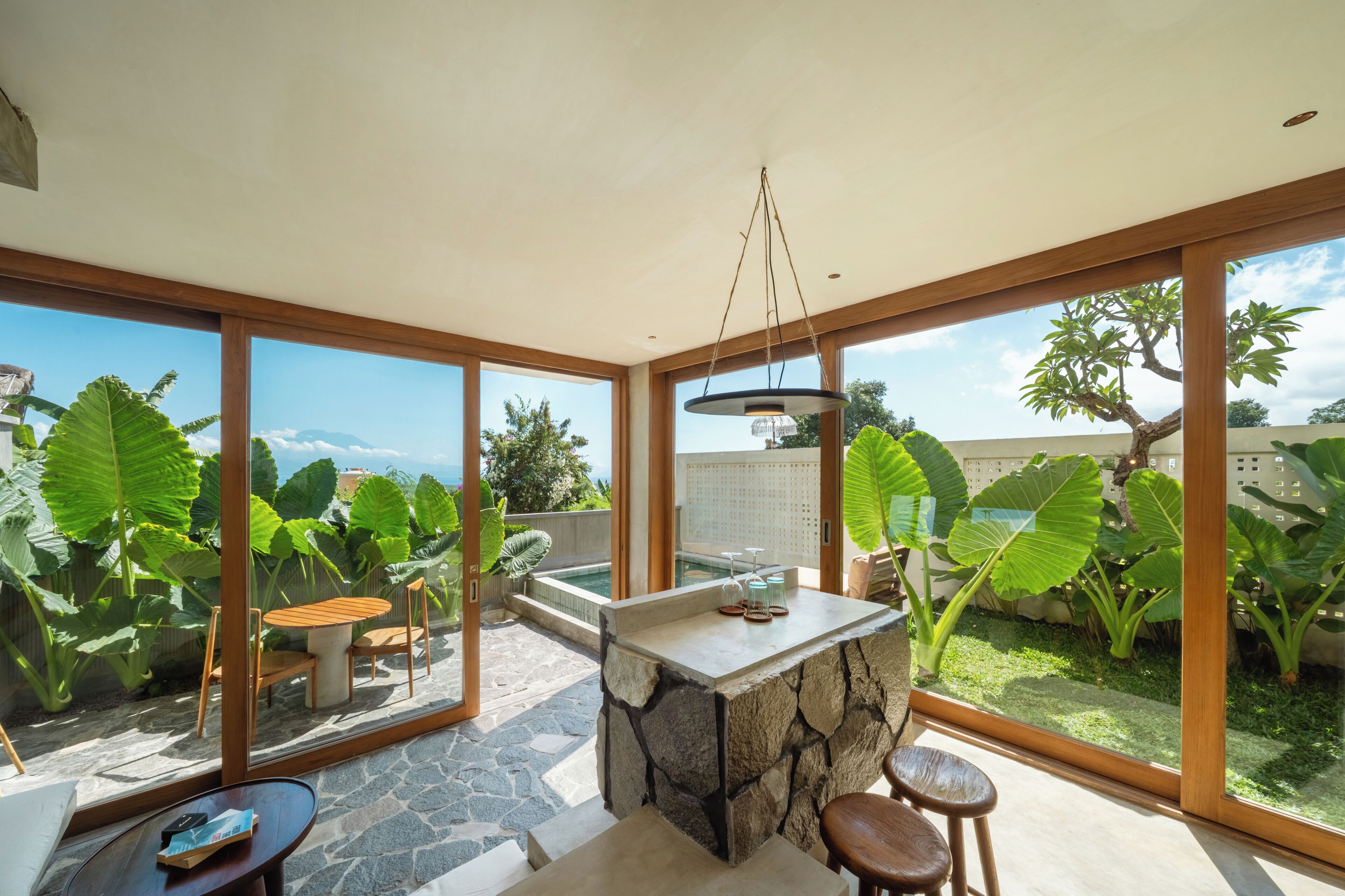 Villa, Bergblick, Eckzimmer | Wohnzimmer