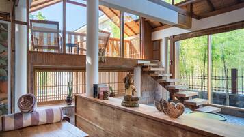 Deluxe Villa, Garden View | Premium bedding, in-room safe, free WiFi, bed sheets