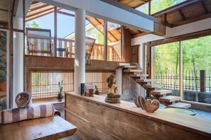 Biệt thự Deluxe, quang cảnh vườn | Bộ đồ giường cao cấp, két bảo mật tại phòng 