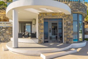 Exterior detail - Seaview Villa Private Pool & BBQ, near Elounda Bay (Schisma Eloundas)