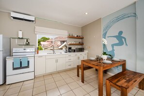 Fridge, microwave, oven, stovetop - Bright 2BR Condo Walk to Beach, Garden & Pool (Tamarindo)