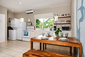 Fridge, microwave, oven, stovetop - Bright 2BR Condo Walk to Beach, Garden & Pool (Tamarindo)