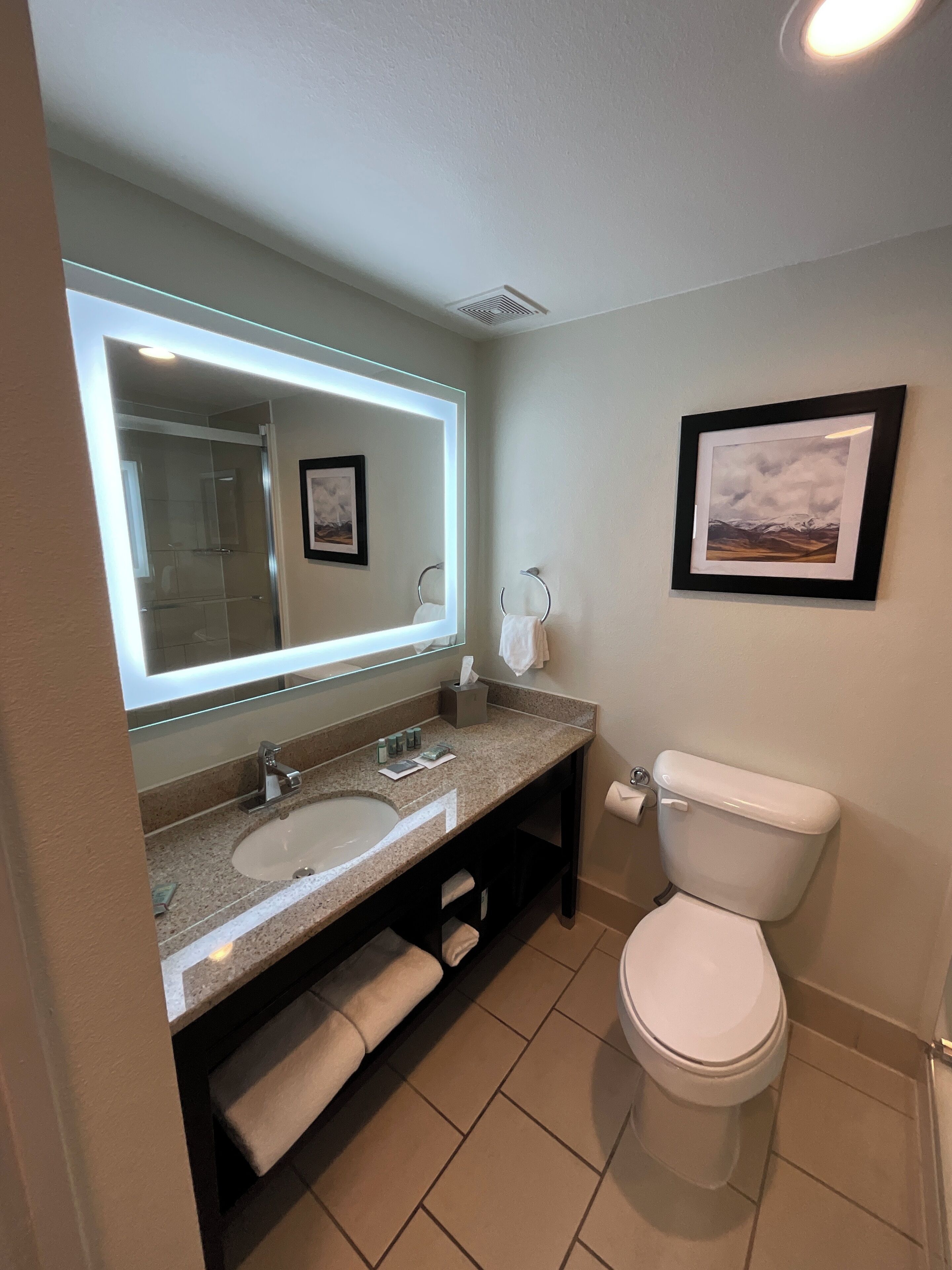 Suite, 2 Queen Beds, Non Smoking, Kitchenette | Bathroom | Shower, free toiletries, hair dryer, towels